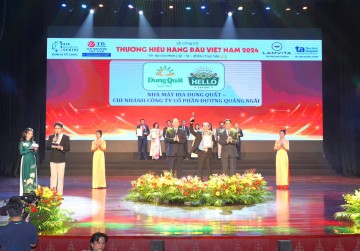 Bia Dung Quất được vinh danh trong TOP 3 - THƯƠNG HIỆU HÀNG ĐẦU VIỆT NAM NĂM 2024