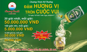 Bia Dung Quất khuyến mãi cực sốc mùa hè 2017