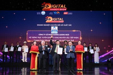 Công ty CP Đường Quảng Ngãi tiếp tục nâng hạng uy tín thương hiệu trong bảng xếp hạng VNR500