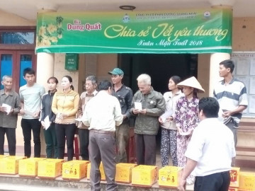 Cùng Bia Dung Quất chia sẻ Tết yêu thương