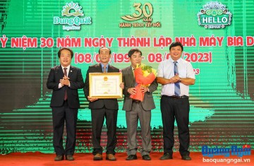 Nhà máy Bia Dung Quất - Bước phát triển đột phá sau 30 năm - Báo Quảng Ngãi điện tử