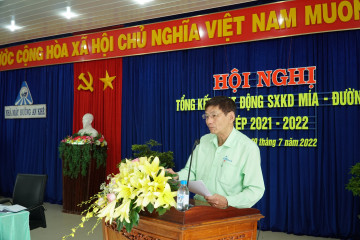 Nhà máy Đường An Khê, chi nhánh Công ty Cổ phần Đường Quảng Ngãi tổng kết hoạt động sản xuất kinh doanh mía đường vụ ép 2021-2022