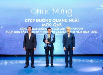QNS đạt Top 10 Công ty đại chúng quy mô lớn trên UPCOM thực hiện tốt công bố thông tin và minh bạch năm 2022-2023