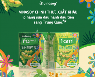 Sản phẩm Vinasoy "lên" sàn thương mại điện tử Trung Quốc