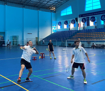 Sôi nổi tranh tài kỷ niệm 11 năm thành lập Câu lạc bộ cầu lông QNS