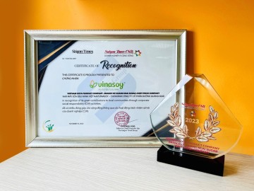 Vinasoy được vinh danh là “Doanh nghiệp vì cộng đồng năm 2023”