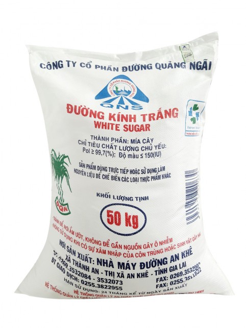 Đường kính trắng Đường An Khê - Bao 50kg